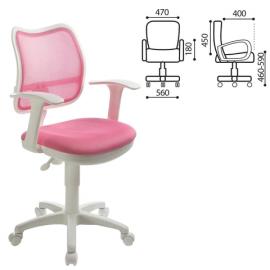 Кресло CH-W797/PK с подлокотниками, розовое, CH-W797/PK/TW-1